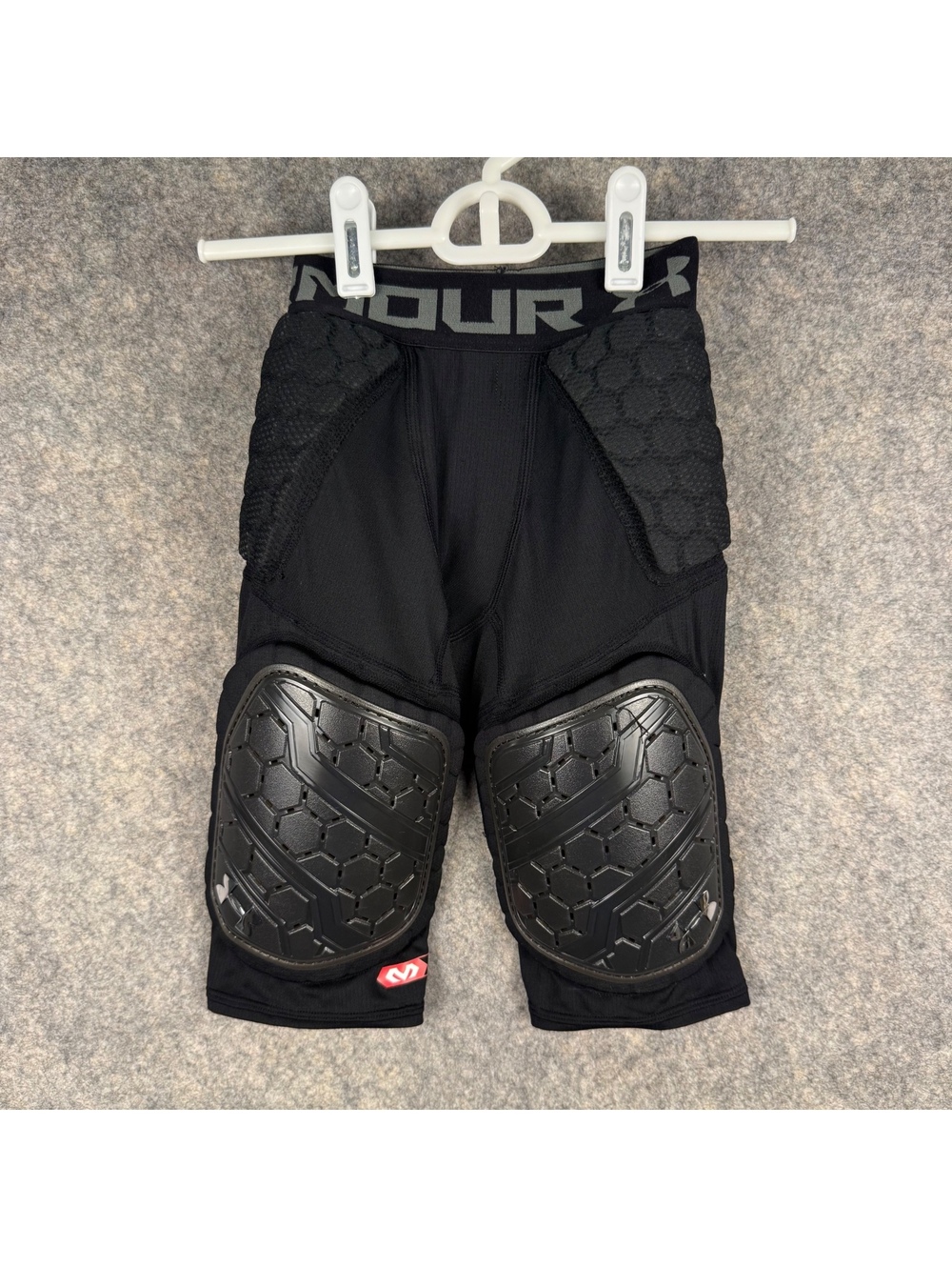 Under Armour HeatGear McDavid Hex Padded Football Girdle Black Youth Small 174